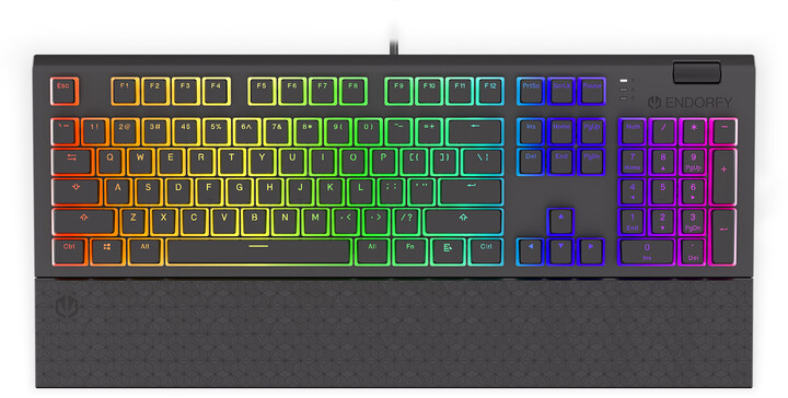 Tastierë Endorfy Omnis Pudding Brown, Kailh Brown, US, e zezë