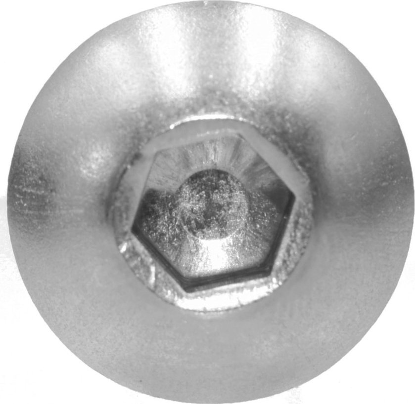 Шраф CAYMON KS500, M5 x 16mm DIN7985, со најлонски подлошки, црн, пакување 100 парчиња