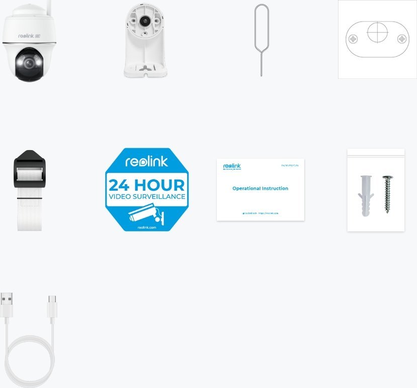 Kamerë IP Reolink Argus B440, 4K, WiFi 2.4/5 GHz, e bardhë