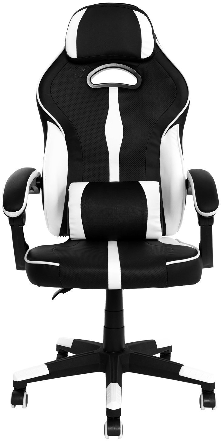 Karrige gaming Domoletti GT-GC303, ergonomike, e zezë e bardhë