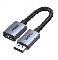 Adapter DisplayPort në HDMI UGREEN, 2 copë, 4K, kabllo e gërshetuar, i zi
