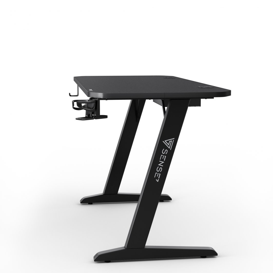 Tavolinë SENSE7 Nomad Basic, 140cm x 60cm, e zezë