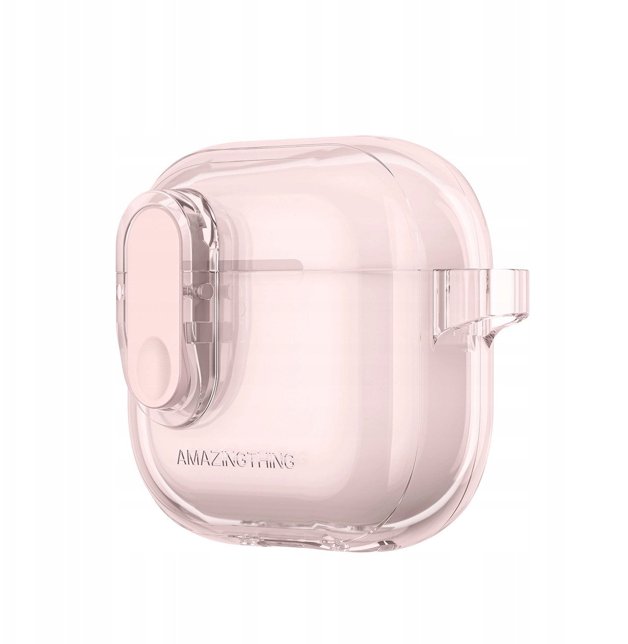 Kuti mbrojtëse AmazingThing Minimal për AirPods 4, TPU, mbështetje wireless, rozë