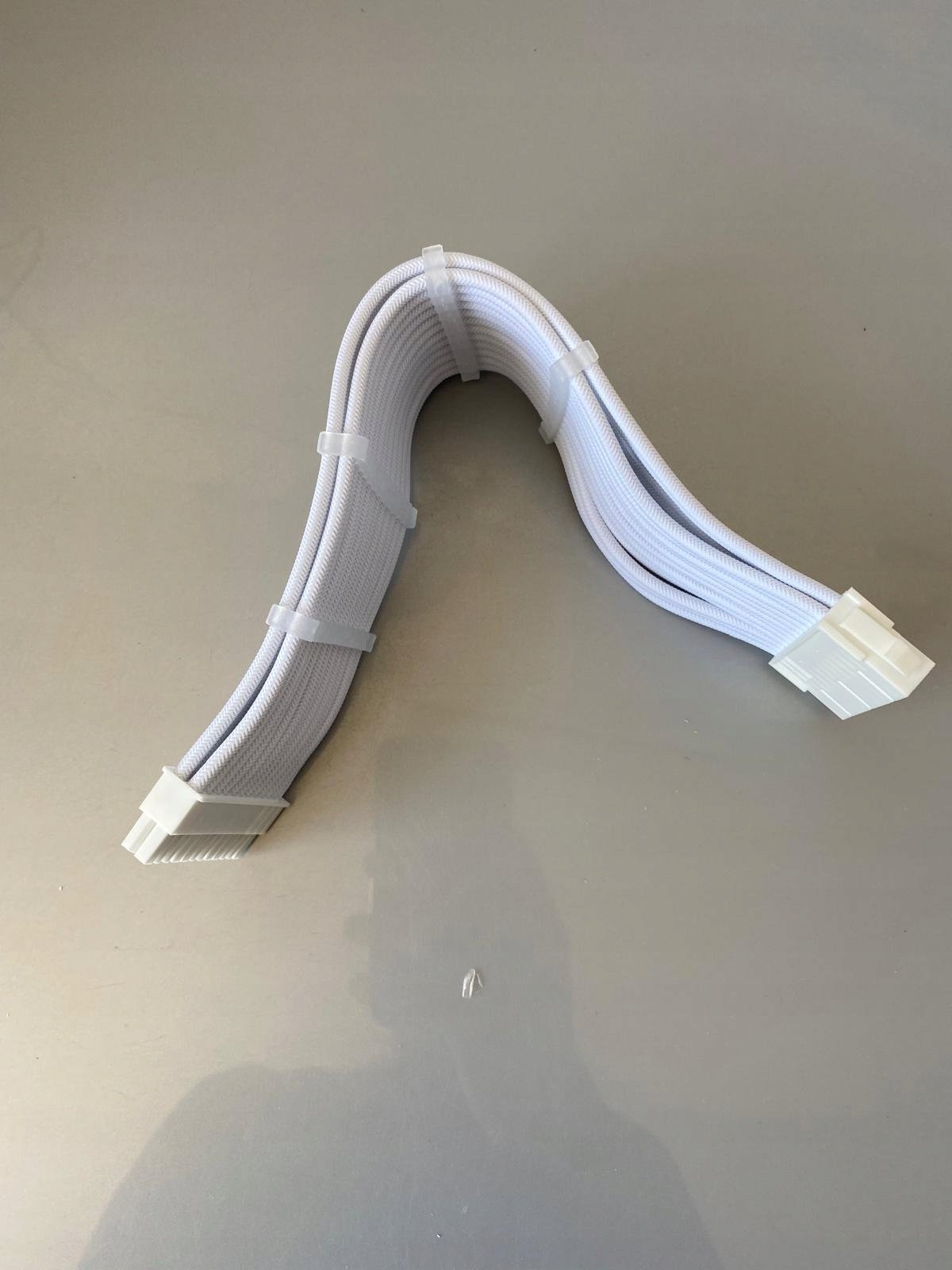 Kabllo zgjatuese PSU SilverStone SST-PP07E-MBW-V2, 24 pin ATX, 30cm, e bardhë