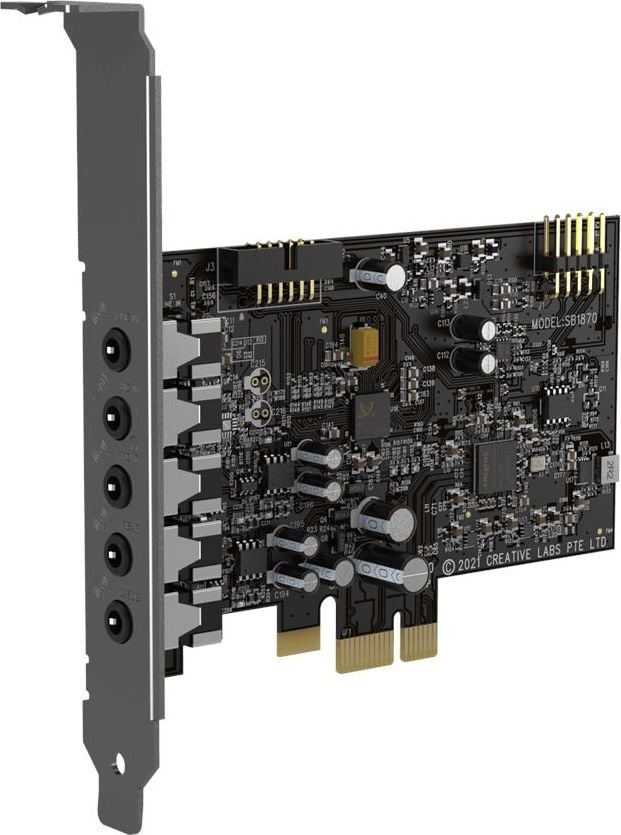 Kartë zëri Creative Labs Sound Blaster Audigy FX V2, 5.1, PCIe, e zezë