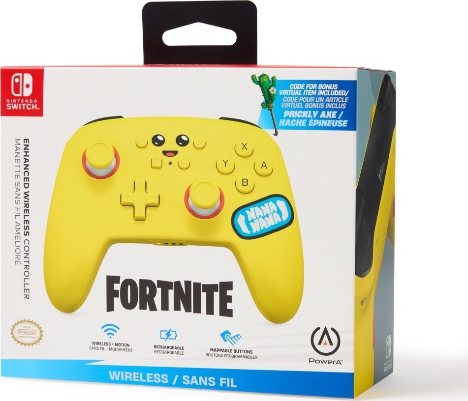 Kontroller PowerA Enhanced Fortnite Peely, wireless, i verdhë
