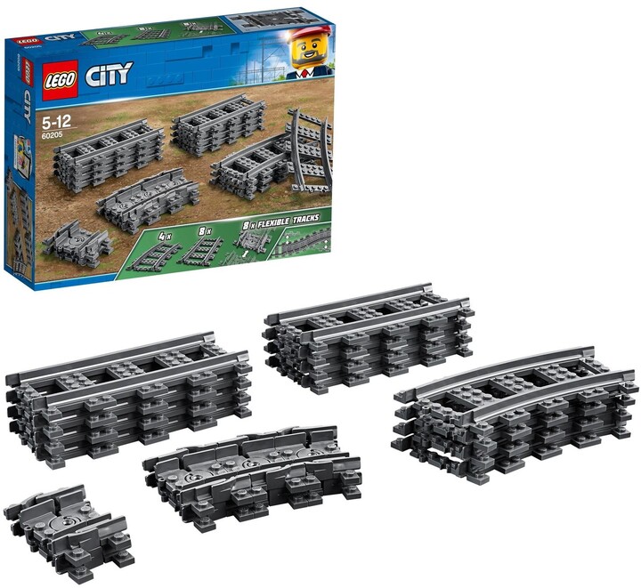 Set LEGO City 60205 - 20 pjesë të shinave