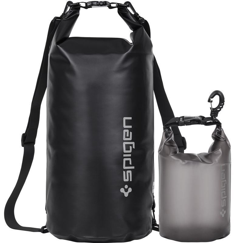 Set çantash Spigen Aqua Shield WaterProof Dry Bag 20L + 2L A630, e zezë