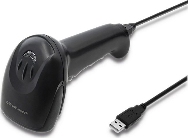 Lexues barkodi Qoltec Wired 1D 50866, me kabllo, 1D