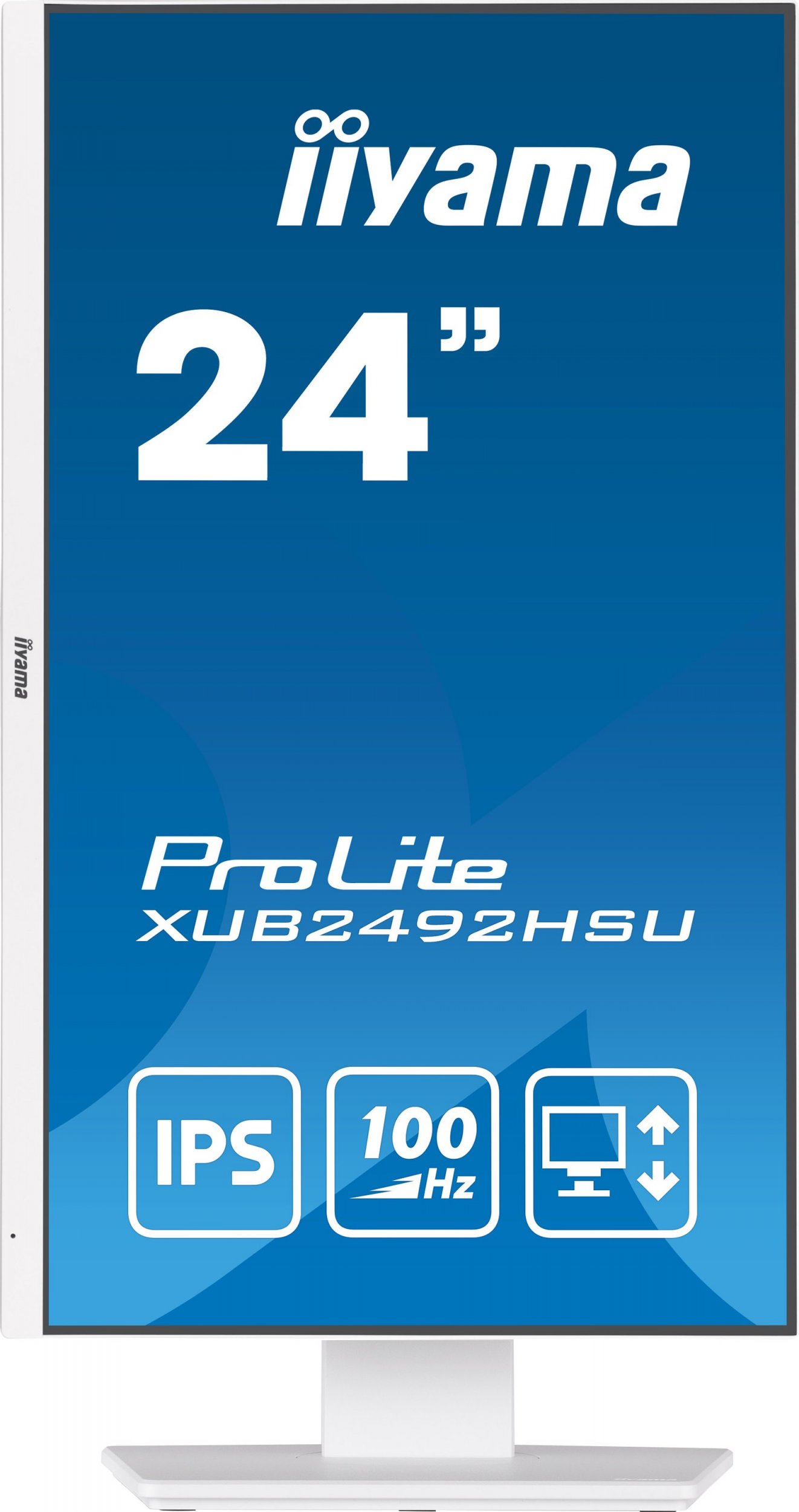 Monitor iiyama ProLite XUB2492HSU-W6, 23.8", IPS, 100 Hz, i bardhë