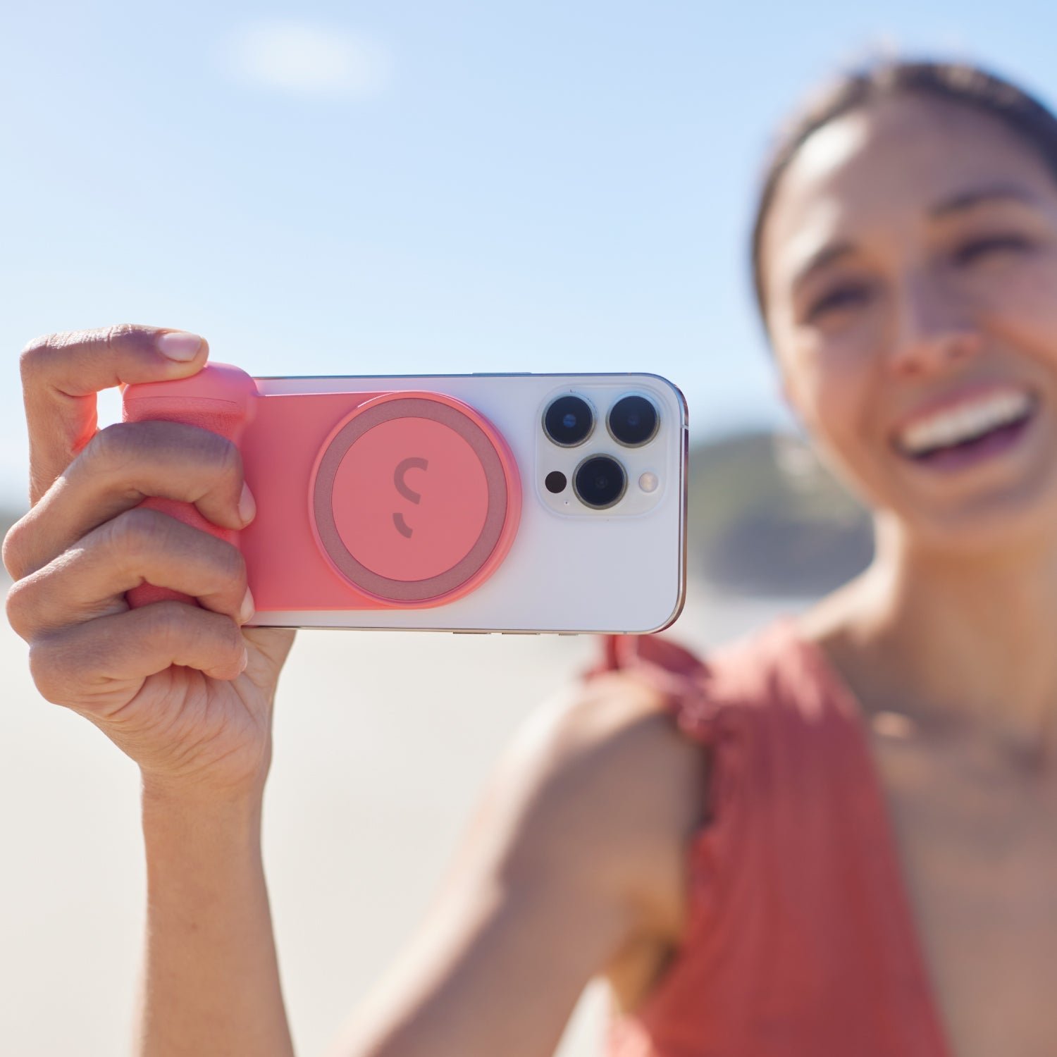 Set krijuesi ShiftCam SnapGrip Creator Kit, dorezë telefoni 4n1, bateri 3200mAh, blu