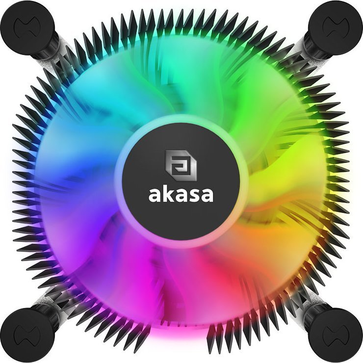 Ftohës CPU Akasa Vegas Chroma ILG, low profile, ventilator 75mm PWM, me ndriçim RGB