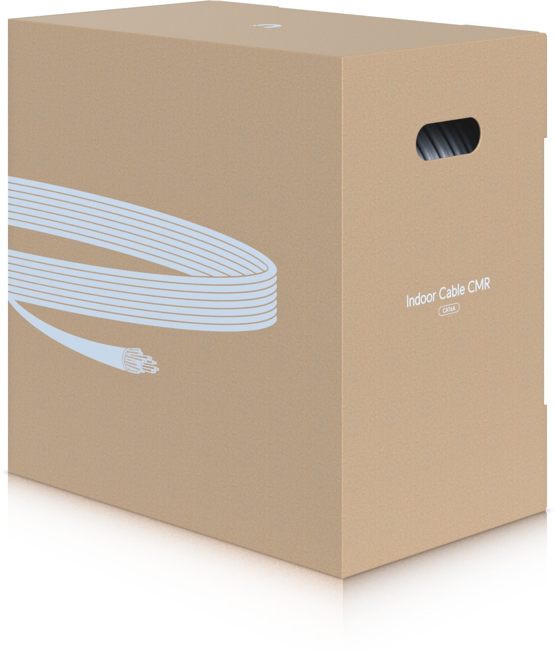 Kabllo rrjeti Ubiquiti UACC-Cable-C6A-CMR, Cat6a U/UTP, 305m, e bardhë