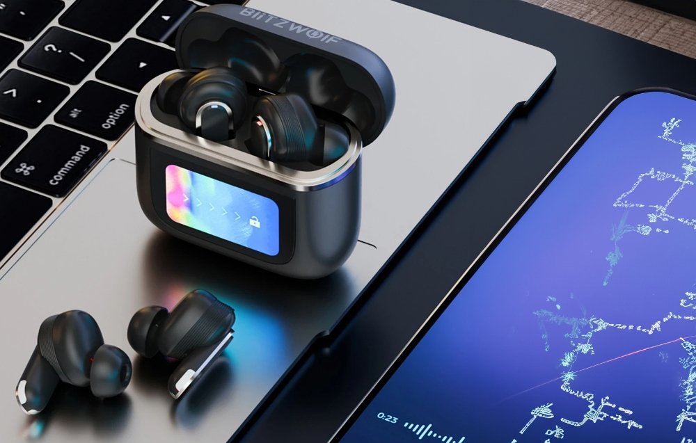 Kufje wireless BlitzWolf BW-FYE16, TWS, ANC, Bluetooth 5.3, IPX5, të zeza