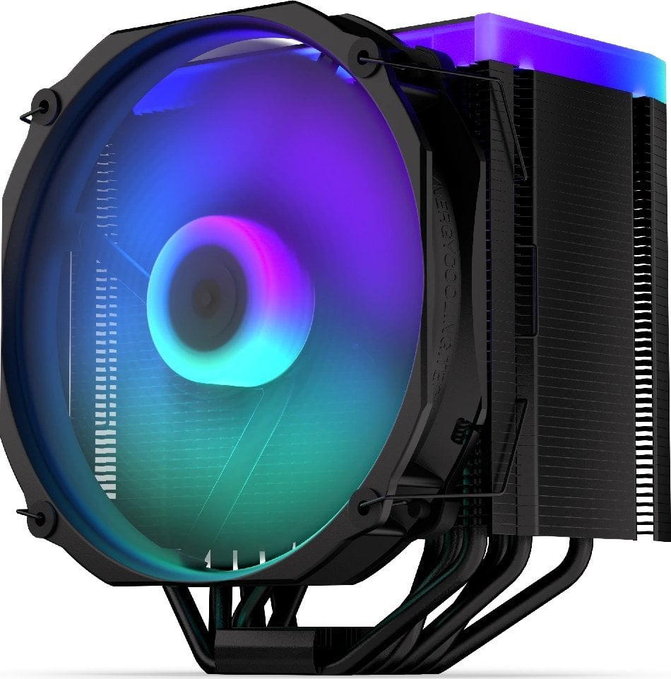 Ftohës procesori ENDORFY Fortis 5 Black ARGB, 140 mm, me ndriçim ARGB, i zi