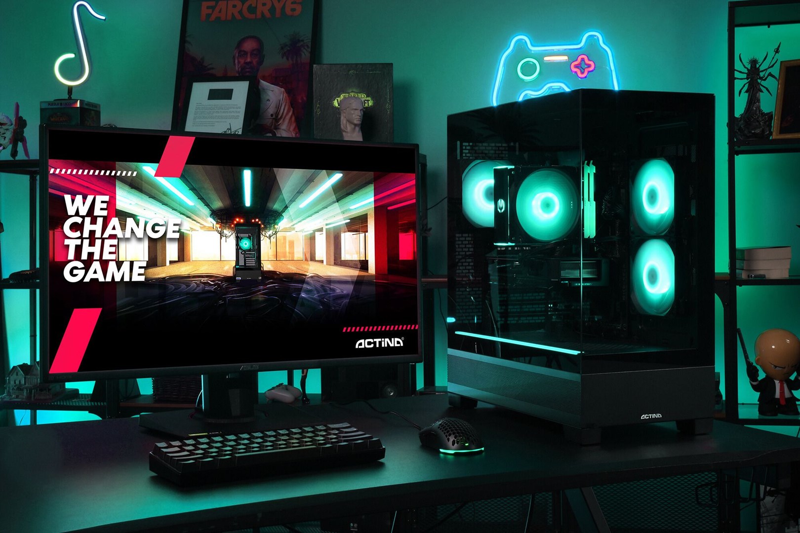 Компјутер Actina View, i5-12400F, 32GB, 1TB SSD, Arc A580, црн