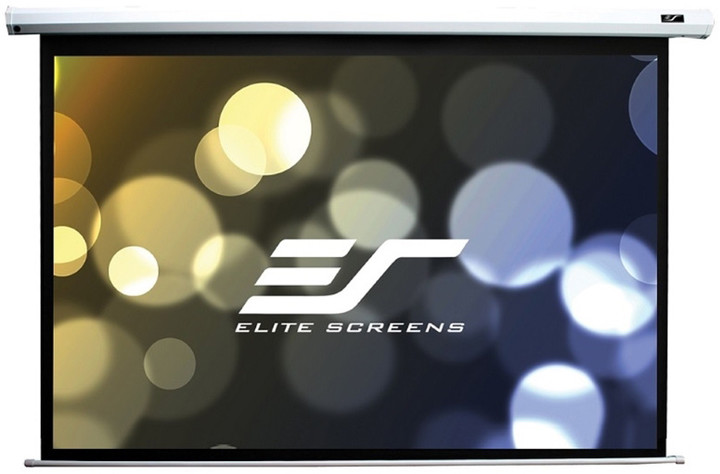 Tablelë motorike për projektor Elite Screens, 128 "(325.1 cm) / 16: 10 / 172.2 x 275.3 cm, e bardhë