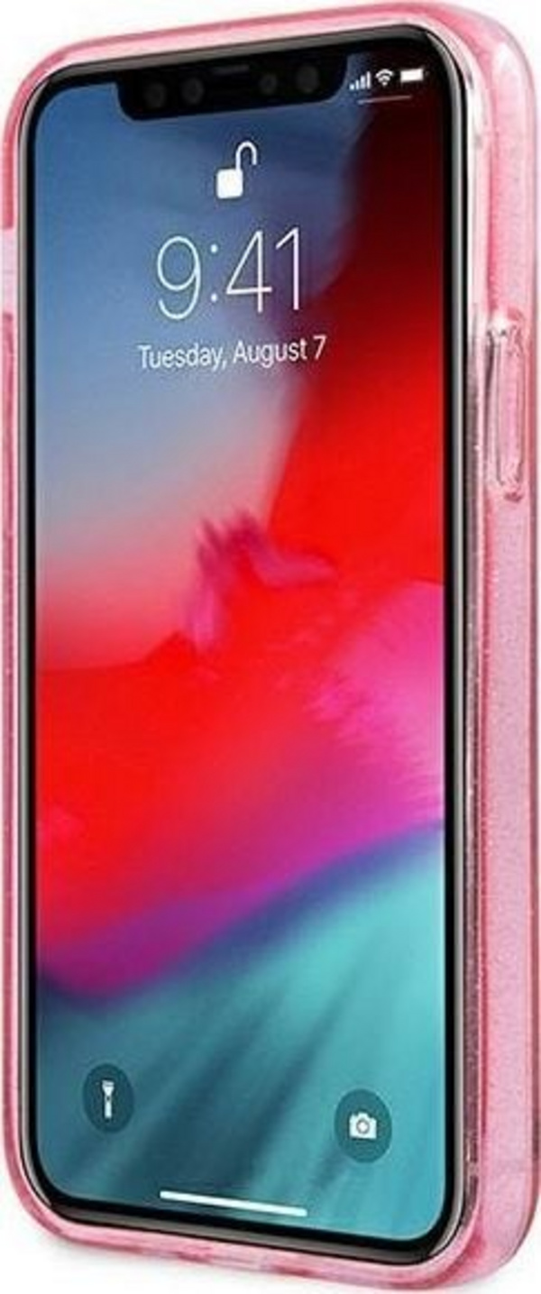 Mbrojtëse Karl Lagerfeld Choupette Head Collection për iPhone 12 mini, rozë