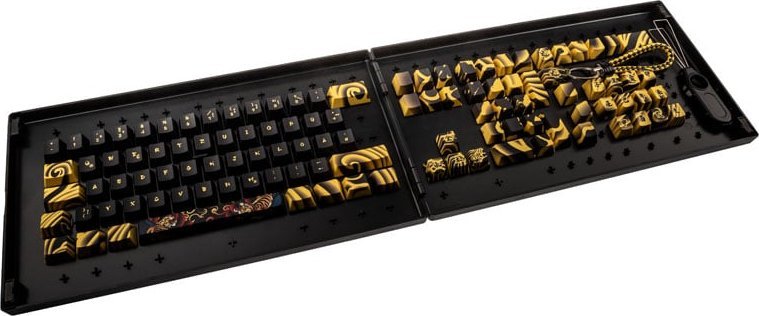 Set kapakësh tastiere Traitors Tiger Sketch Limited PBT, layout DE, shumëngjyrësh