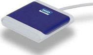 Читач на смарт картички HID Omnikey 5022CL, 13.56 MHz, USB, темно сина