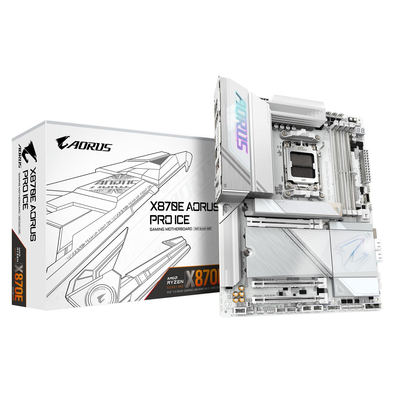 Pllakë amë Gigabyte X870E AORUS PRO ICE