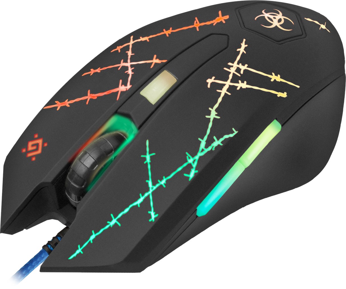 Maus lojërash Defender FORCED GM-020L, USB, 3200 DPI, i zi