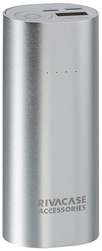 Power Bank RIVAPOWER 1005, 5000 mAh, i argjendtë
