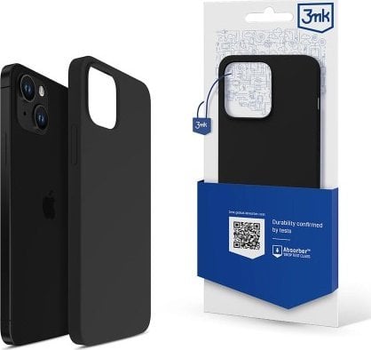 Mbulesë silikoni 3MK për iPhone 15 Pro Max, kundër rrëshqitjes, hidrofobike, transparente