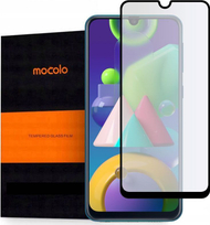 Xham mbrojtës Mocolo TG + Full Glue për Samsung Galaxy M31, me kornizë të zezë