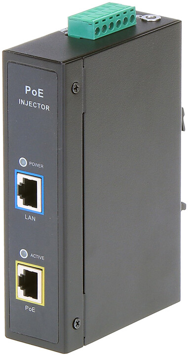 Injektor MaxLink PoE DIN30 - 802.3af / at, 55V / 0.55A, 30W, 1Gbit