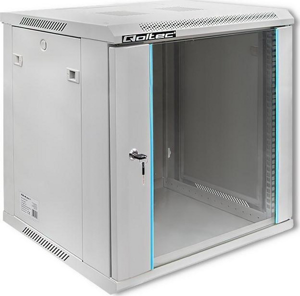 Qoltec RACK Кабинет 19", 12U, Сив