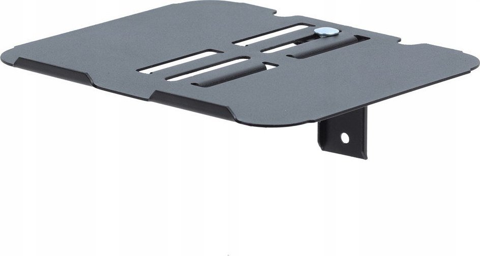 Raft muri për pajisje audio video Art D-52, metal dhe xham i temperuar, i zi