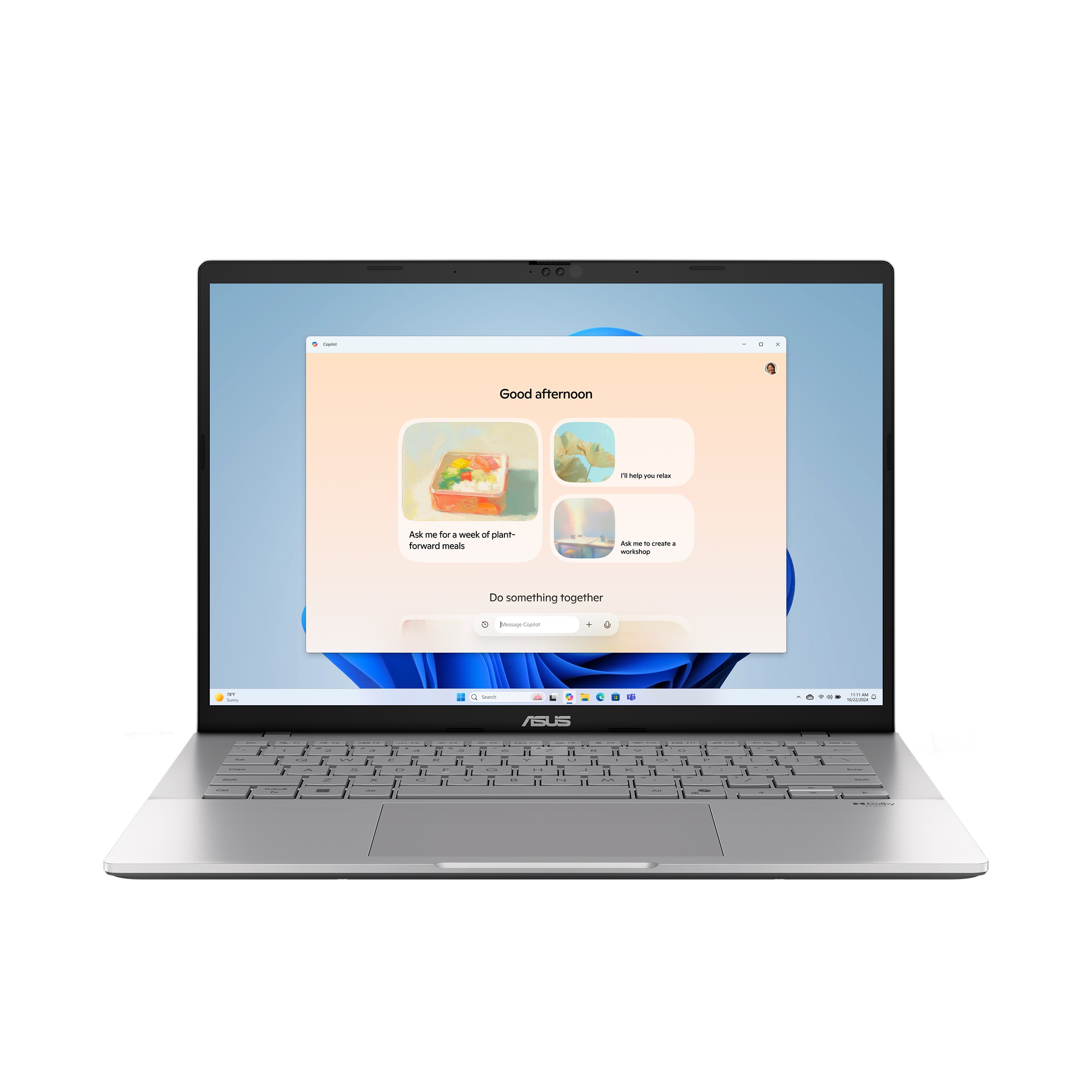 Laptop ASUS Vivobook S14, Ultra 7 255H, 14", 16GB RAM, 1TB SSD, i argjendtë 