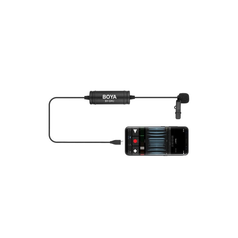 BOYA BY-DM2 USB Type-C omnidirectional lavalier microphone for Android