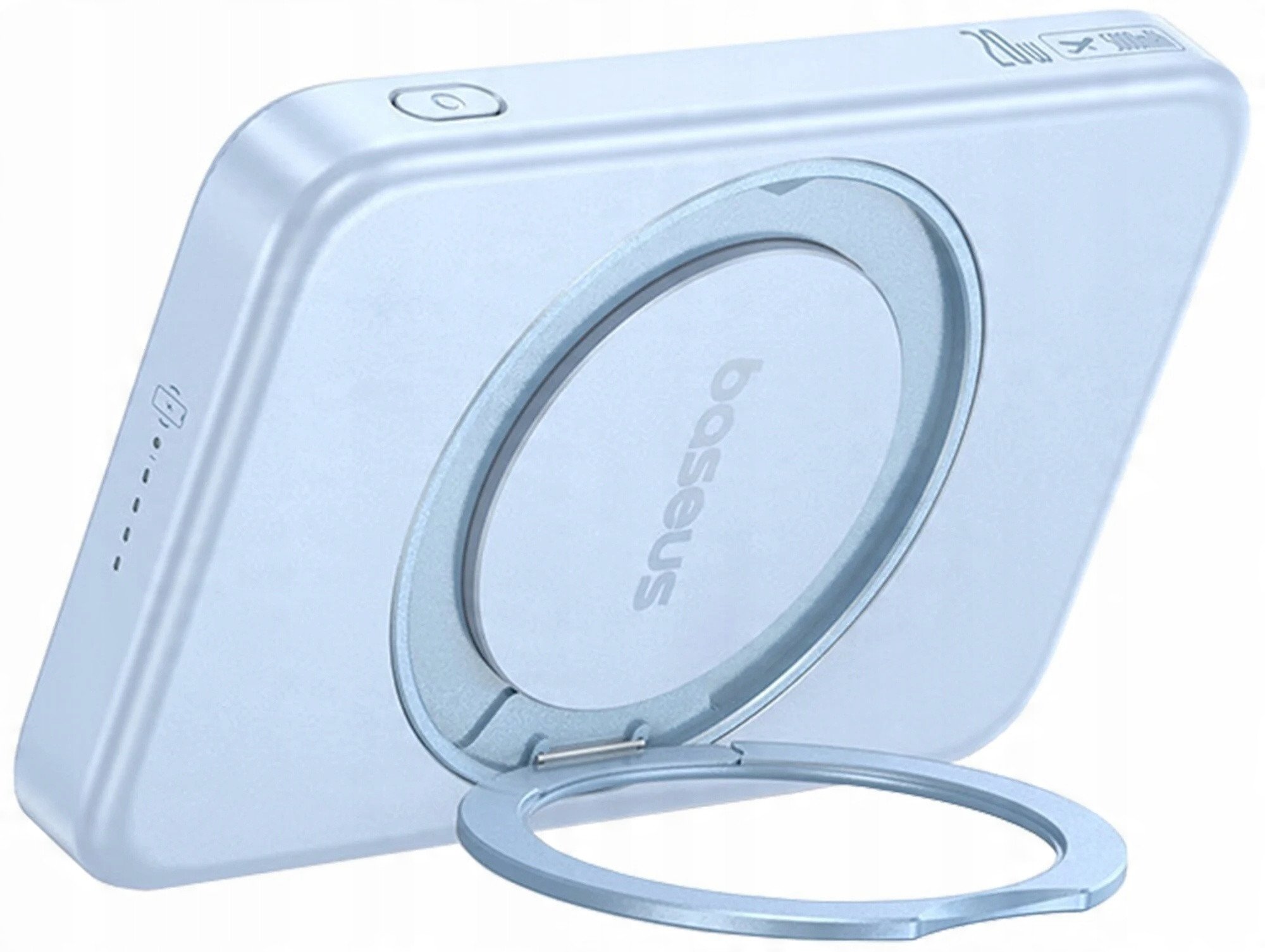 Power bank Baseus Bipow PicoGo Qi2, 5000mAh, karikim pa tel 15W, i zi