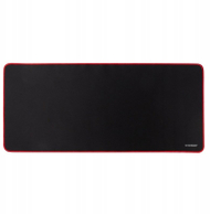Mousepad Q-Connect XXL, 900x400 mm, i zi me kornizë të kuqe