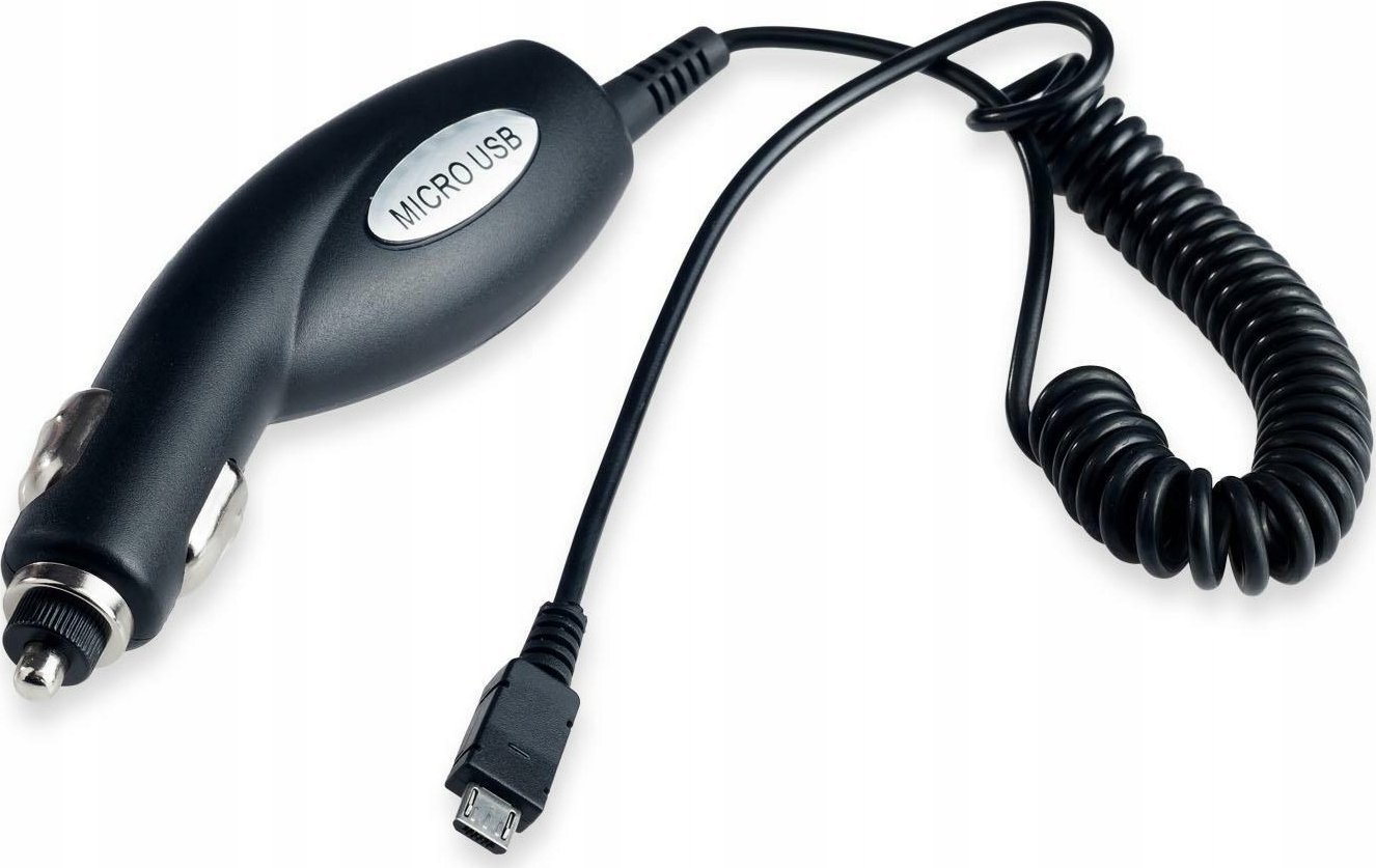 Полнач за автомобил ATX Platinum Premium, 12/24V, 1A, со кабел micro USB, црн