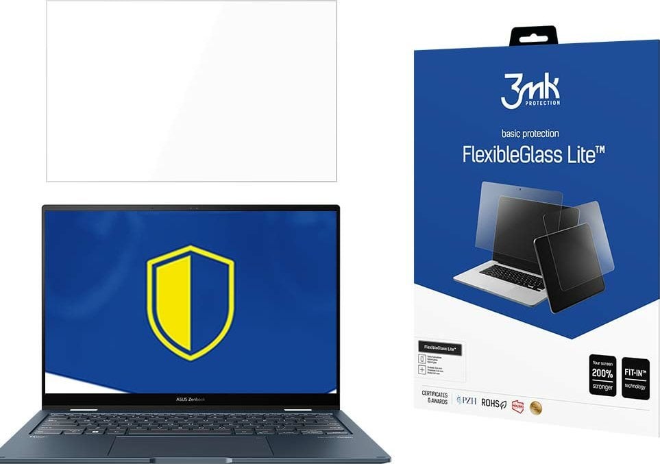 Xham mbrojtës 3MK FlexibleGlass Lite për ASUS Zenbook 14 Flip UP3404VA, 14", transparencë e lartë, i tejdukshëm