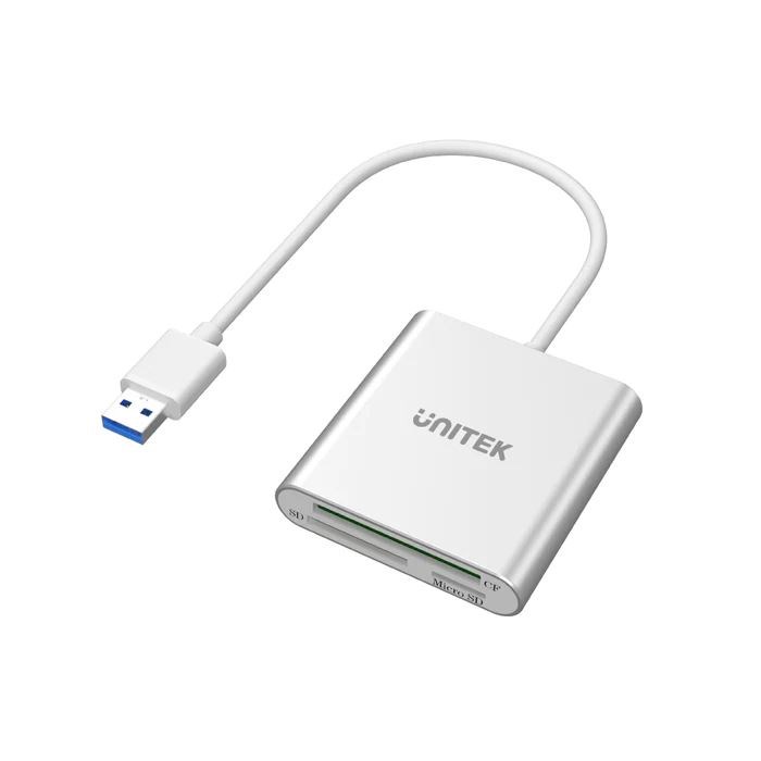 Lexues kartash UNITEK Y-9313, USB 3.2 Gen 1, i argjendtë