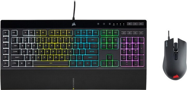 Foto e Set Corsair K55 RGB PRO + Harpoon RGB PRO, US