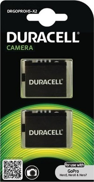 Bateri rikarikueshme Duracell Li Ion, 1250mAh, 3.8V, për GoPro Hero 5 6 7