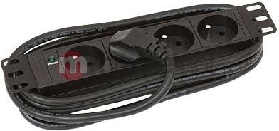 Panel shpërndarës Triton 10", 4x prizë, 16A, i zi