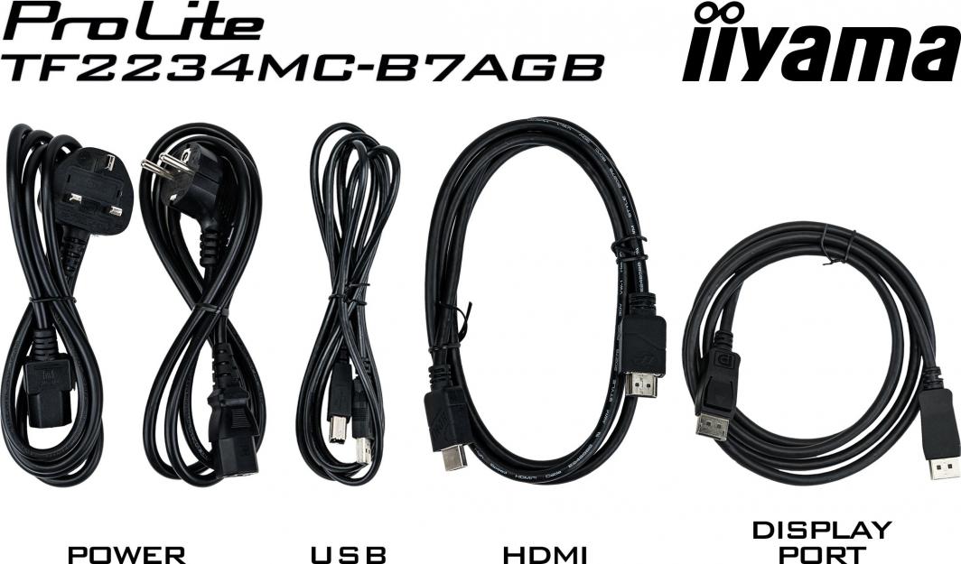 Monitor Iiyama ProLite (TF2234MC-B7AGB), 21.5", i zi