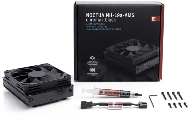 Ftohës Noctua NH-L9a-AM5 chromax.black low profile