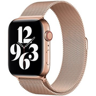 Rrip ore Eternico Elegance Milanese për Apple Watch, 42mm 44mm 45mm Ultra 49mm, çelik inoks, rozë gold