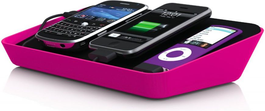 Stacion karikimi BlueLounge Refresh, 1A, multi USB, rozë