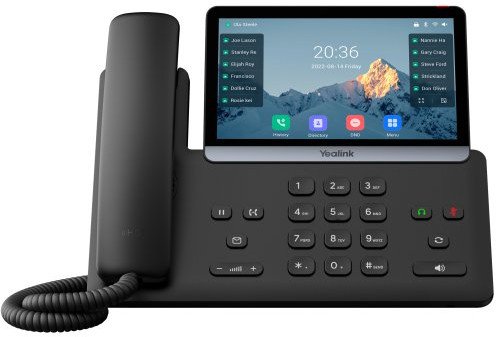 IP телефон Yealink SIP-T77U, со кабел, црн