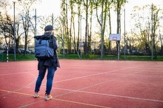Stativ ndriçimi për fotografi, 220cm, i rregullueshëm, i zi