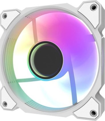 Ventilator kase Darkflash DR08, 120mm, RGB, i bardhë