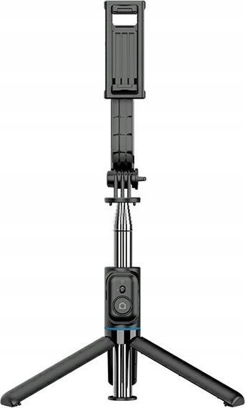 Shkop selfie Awei X49, tripod 2 në 1, telekomandë Bluetooth, i zi